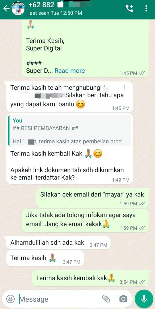 Testimoni Customer Super Digital