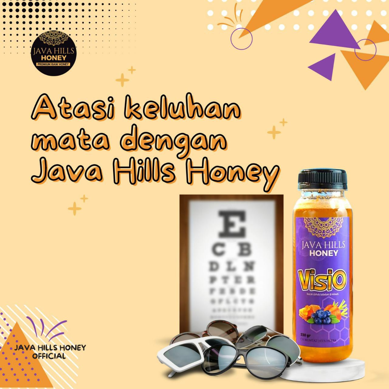 Madu Visio Herbal 330 Gram
