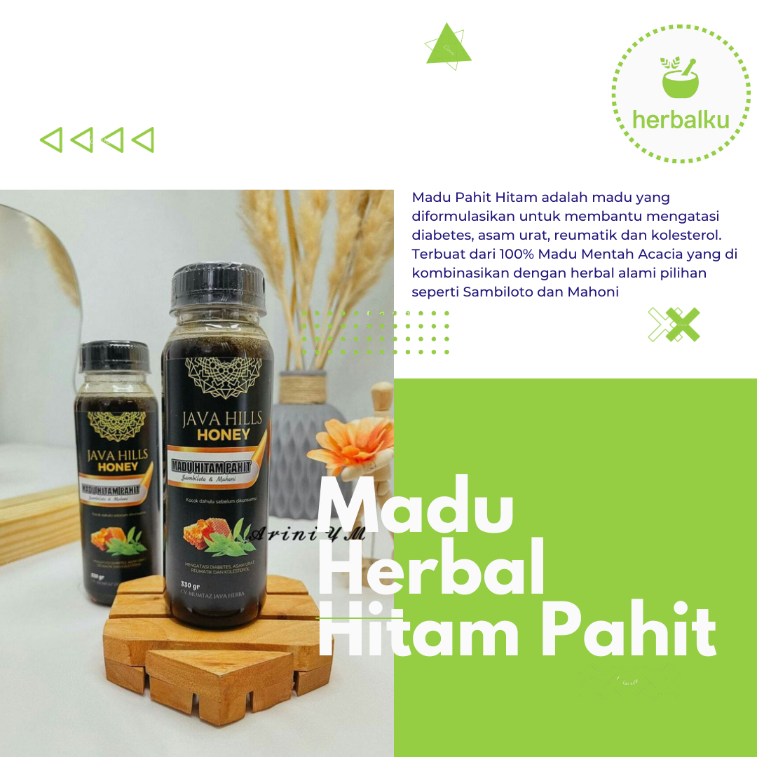 Madu Hitam Pahit Herbal 350 Gram