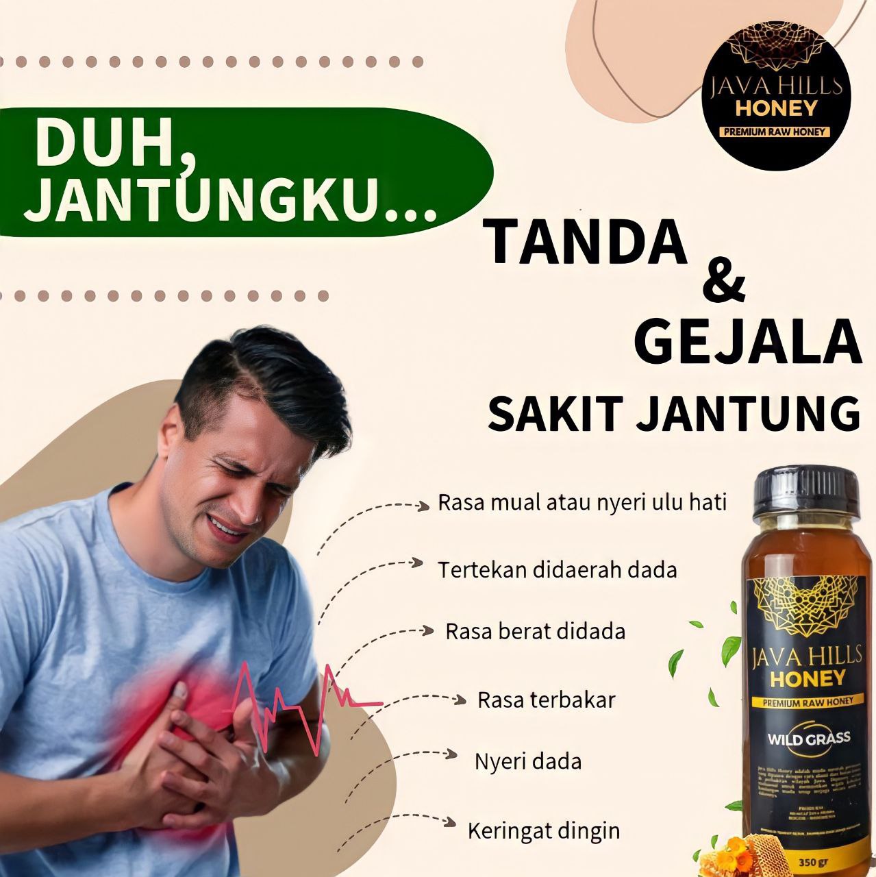 Madu Wild Grass Murni 350 Gram