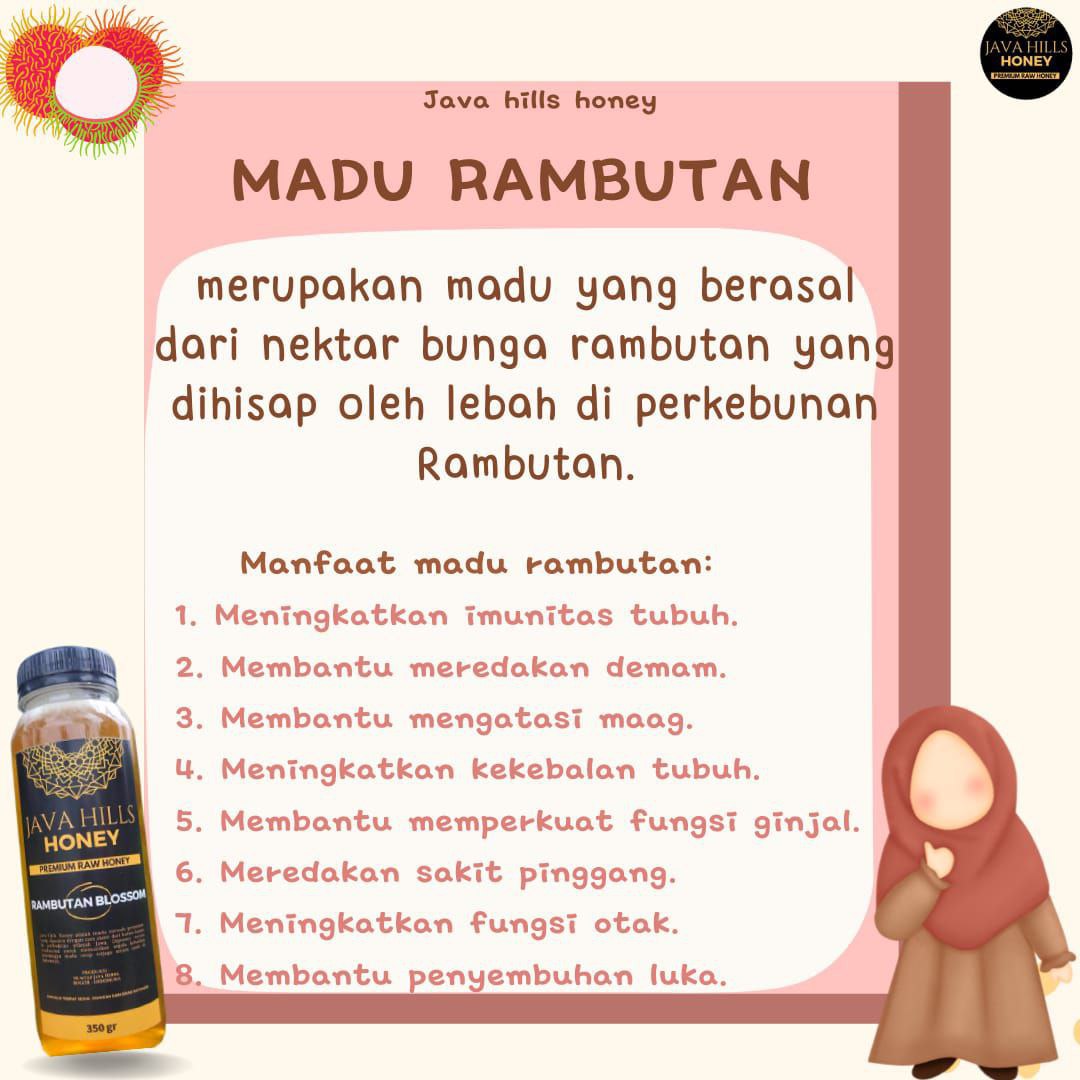 Madu Rambutan Murni 350 Gram
