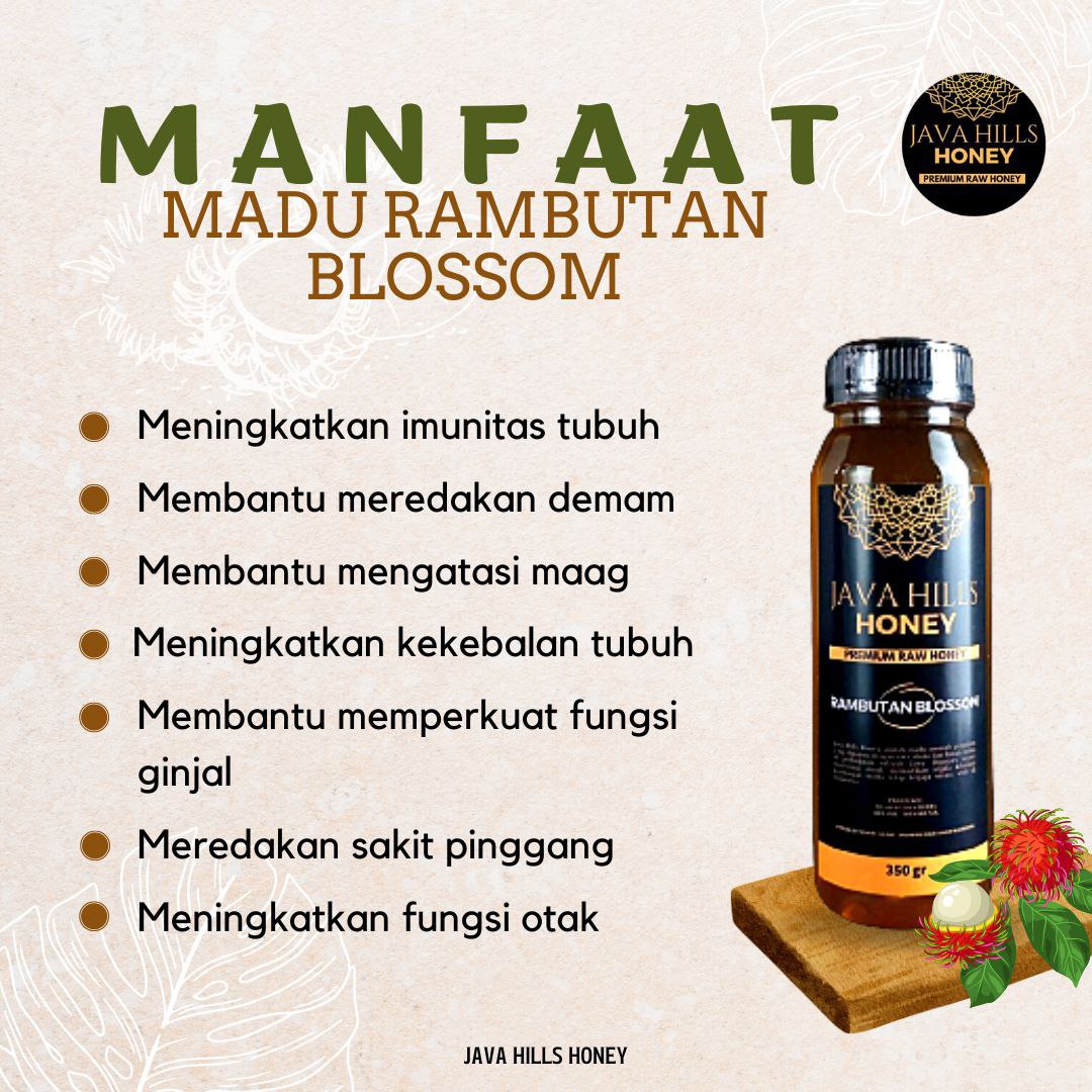 Madu Rambutan Murni 350 Gram