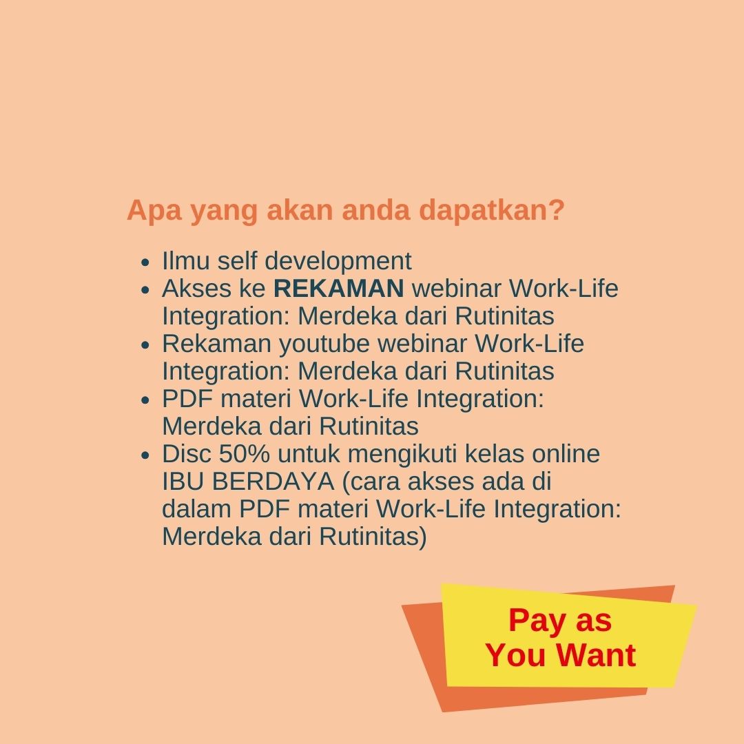 Work-Life Integration: Merdeka dari Rutinitas