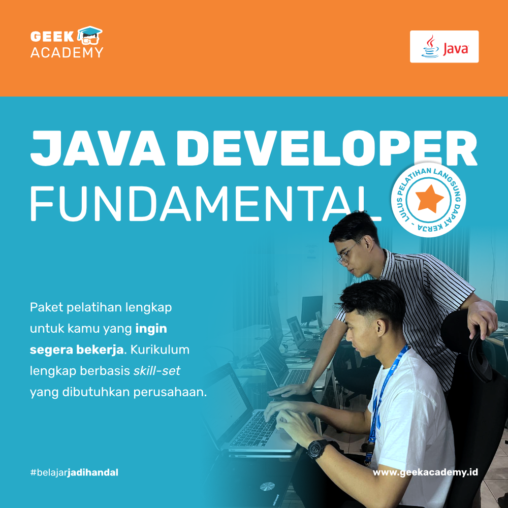 Training Java Developer Fundamental (Lulus Langsung Kerja!)