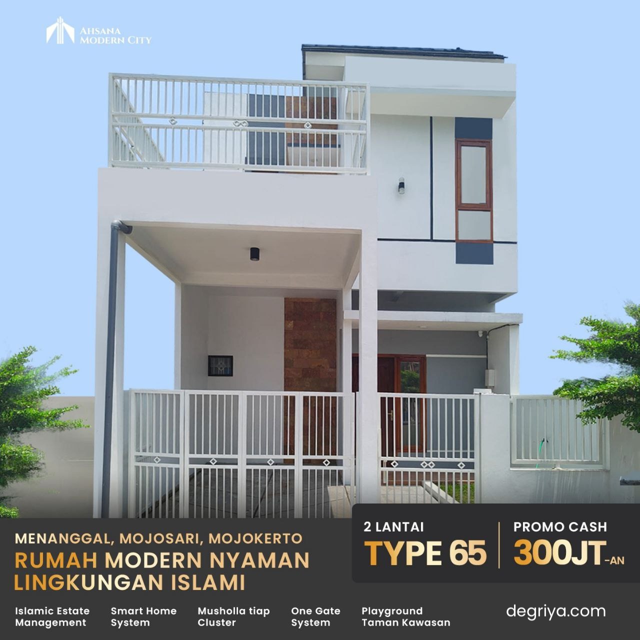 Rumah 2 Lantai Mojokerto - Ahsana Modern City Mojosari