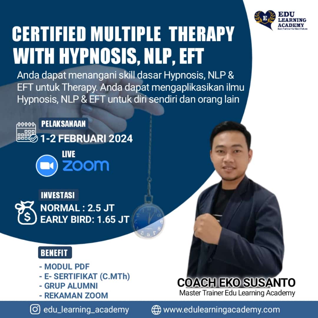 Certified Multiple Therapy With Hypnosis NLP EFT