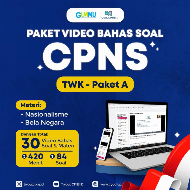 PAKET VIDEO BAHAS SOAL CPNS- TWK A