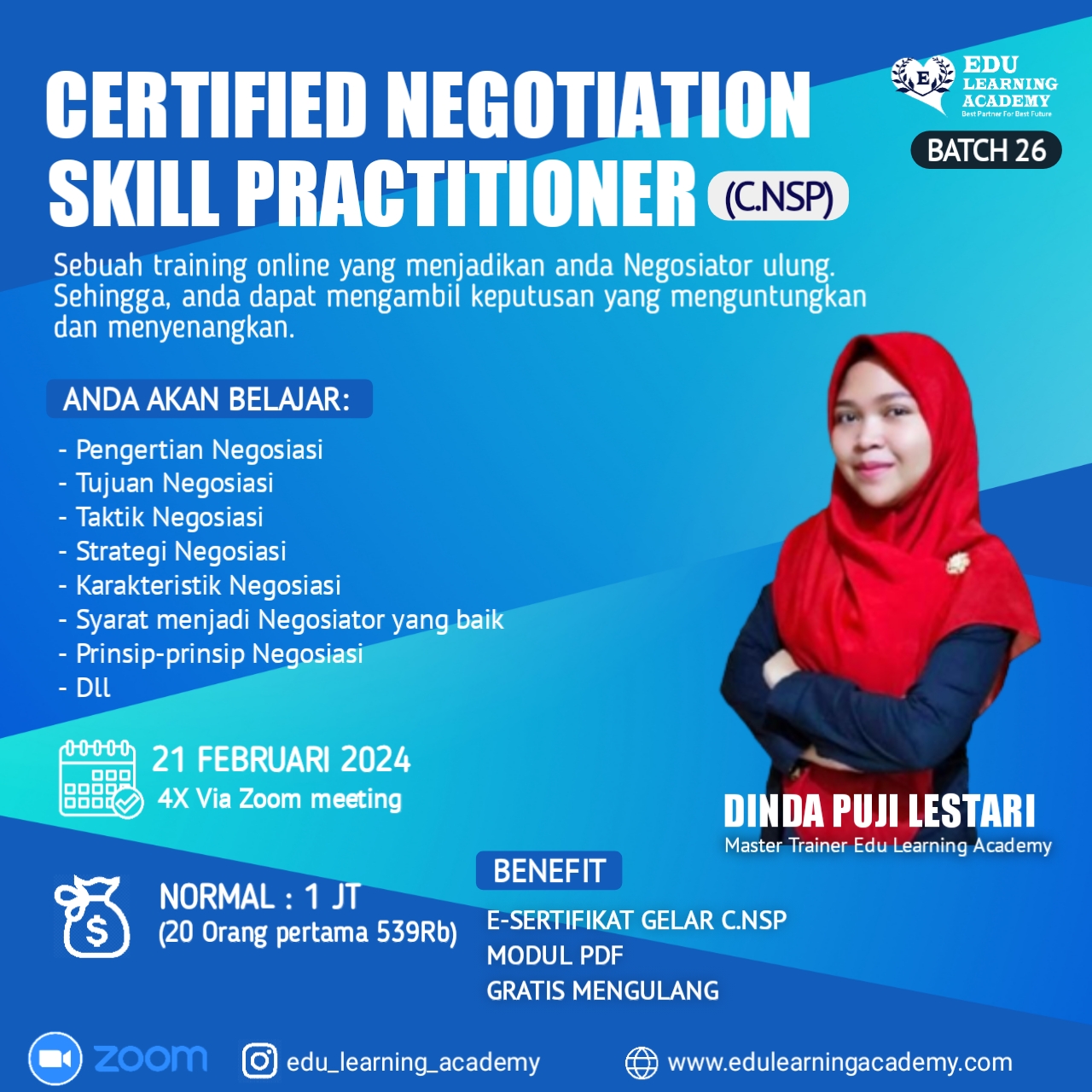 Certified Fundamental Negotiation Skill for Practitioner