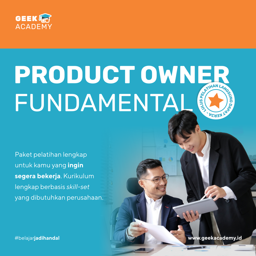 Training Product Owner Fundamental (Lulus Langsung Kerja!)