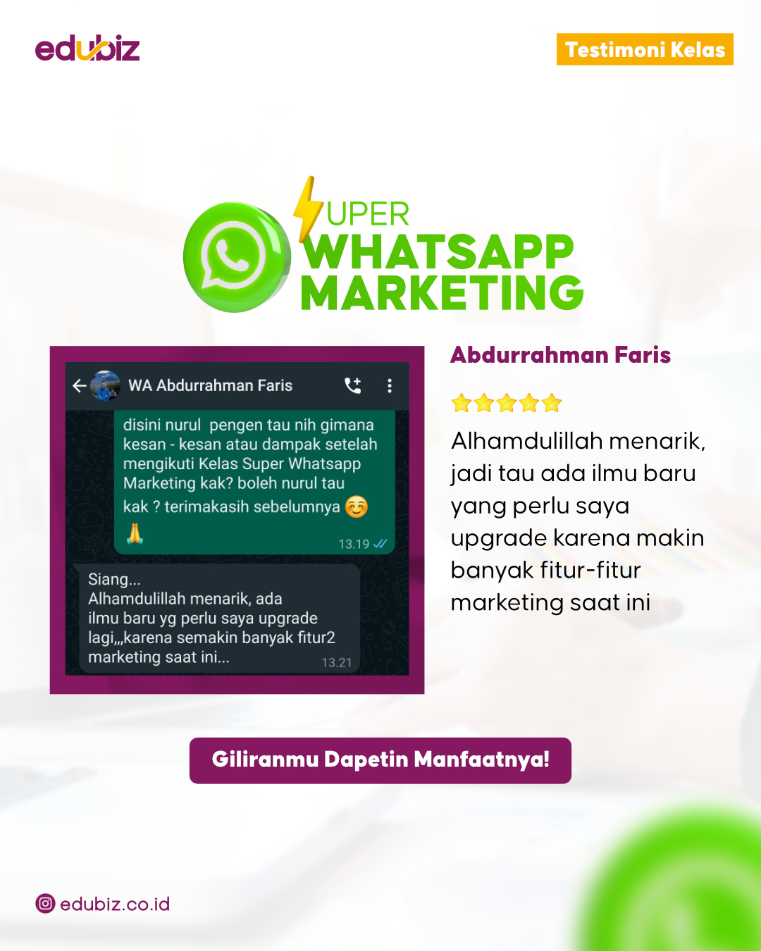 SUPER WHATSAPP MARKETING - Cara Cerdas Melejitkan Penjualan Di WhatsApp Dengan AI