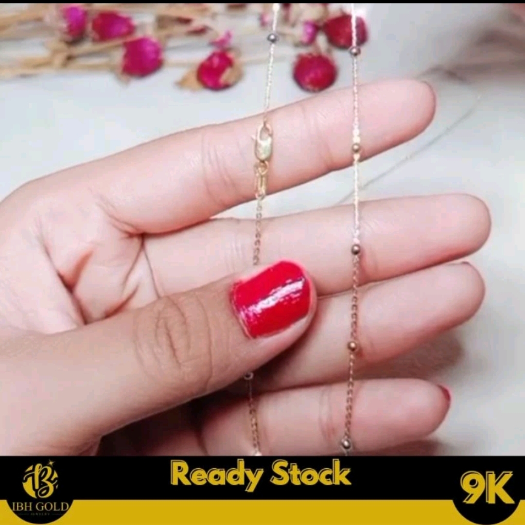 Kalung Jedar Kombinasi Kadar 9 Karat
