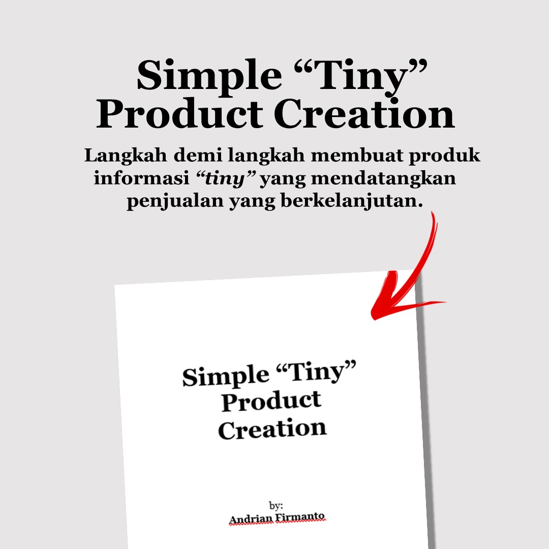 Simple “Tiny” Product Creation