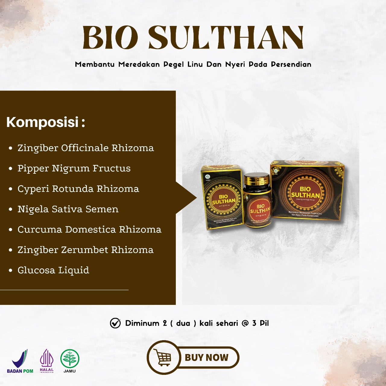 Bio Sulthan - Meredakan Pegal Linu dan Nyeri Persendian 