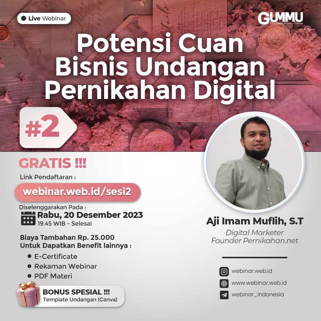 Potensi Cuan Bisnis Undangan Pernikahan Digital (REKAMAN)