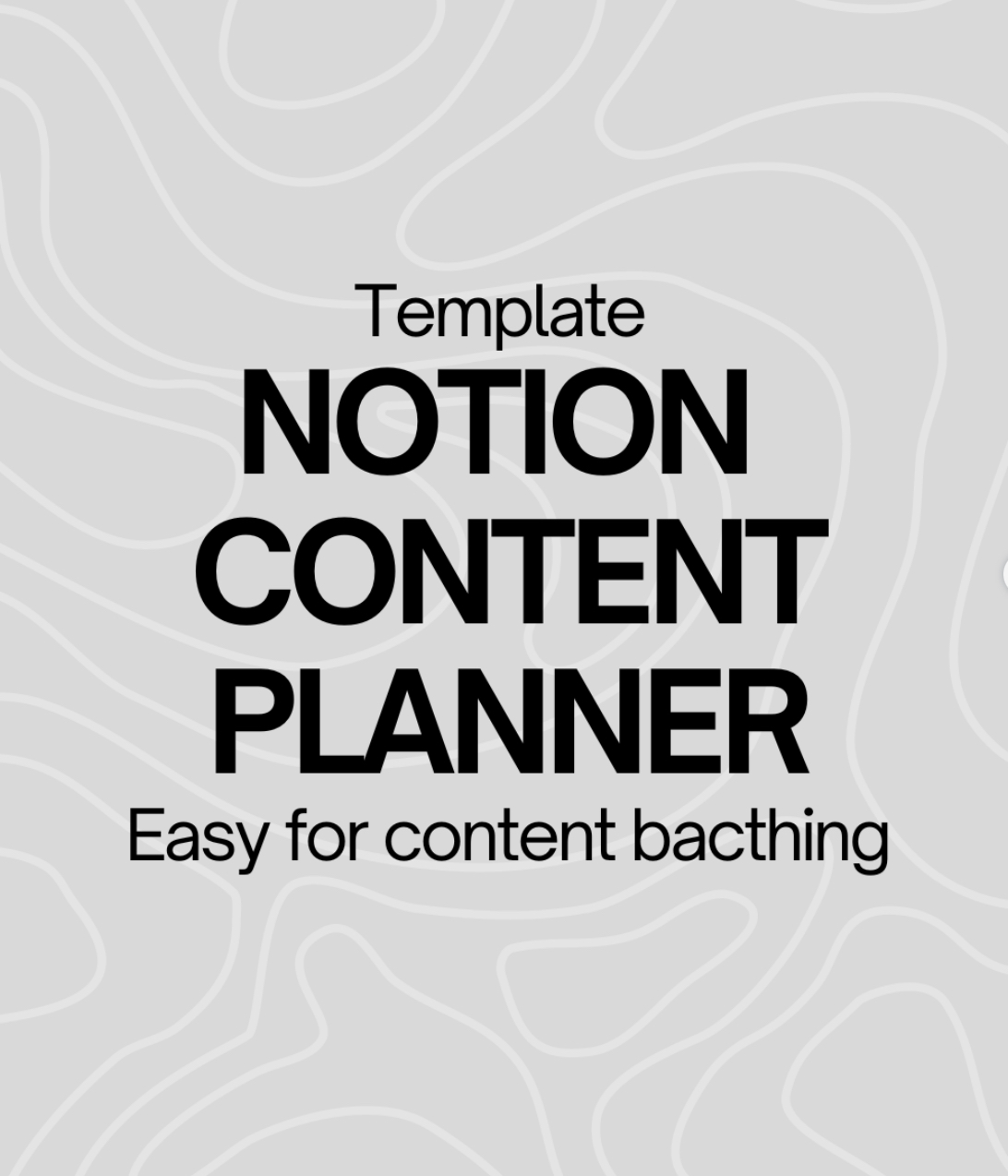 Notion Content Planner Tamplate