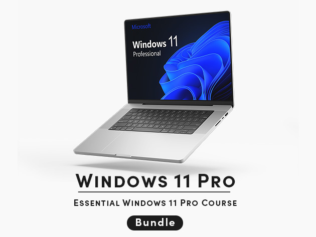 Microsoft Windows 11 Pro + The Essential Windows 11 Pro Course for $39