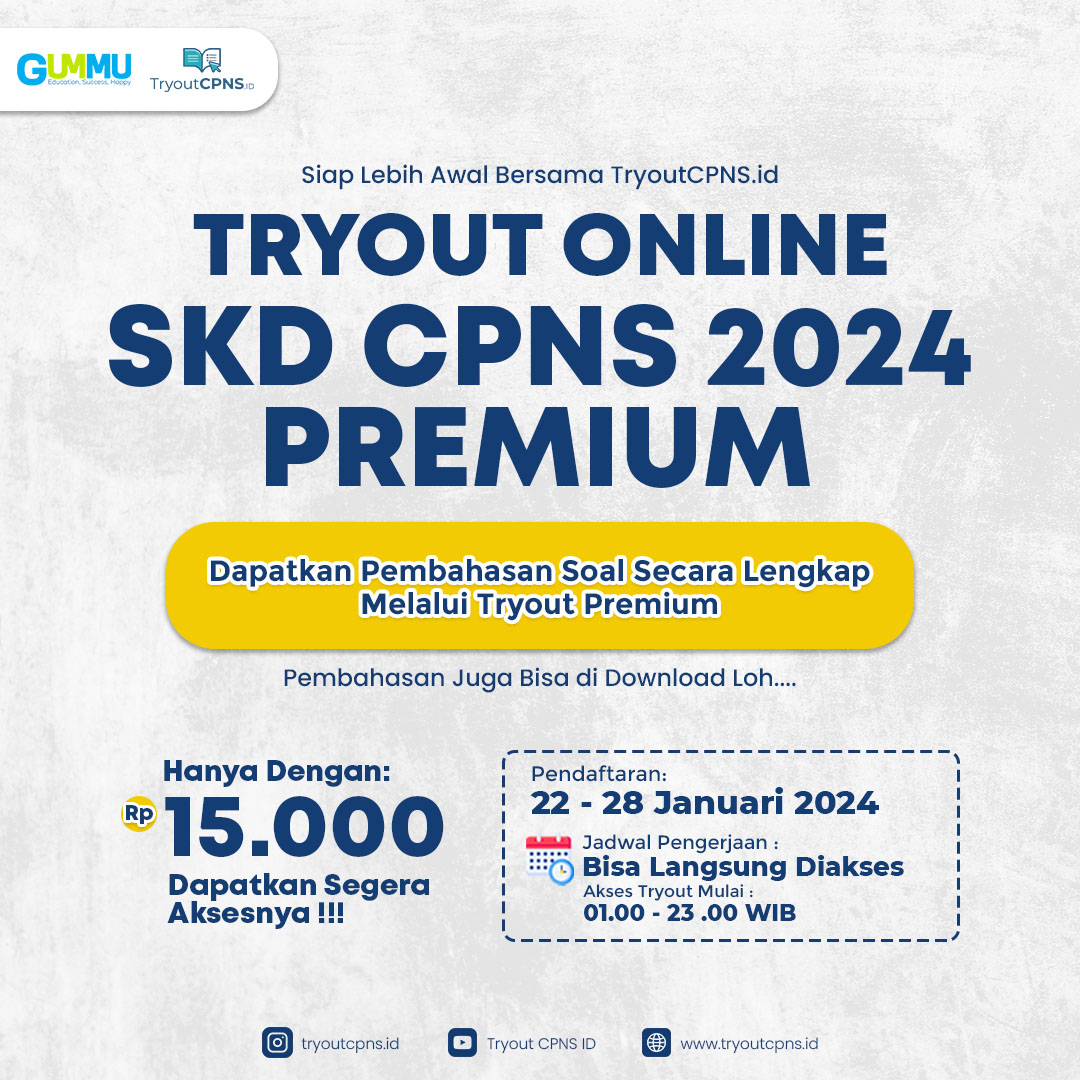 TRYOUT CPNS PREMIUM 2024 - Batch 01 
