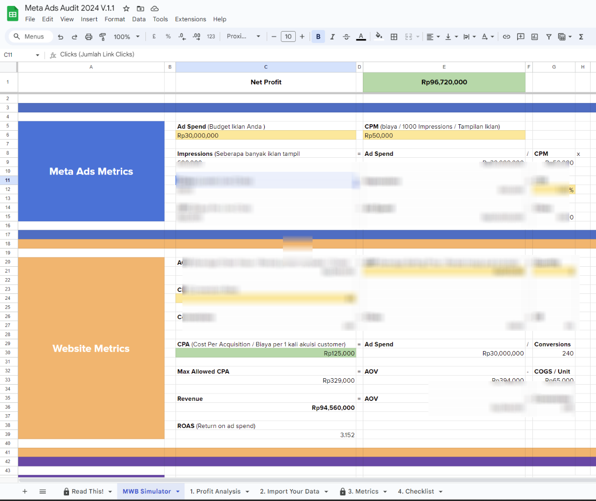 Ad KPI Forecasting Simulator v.1