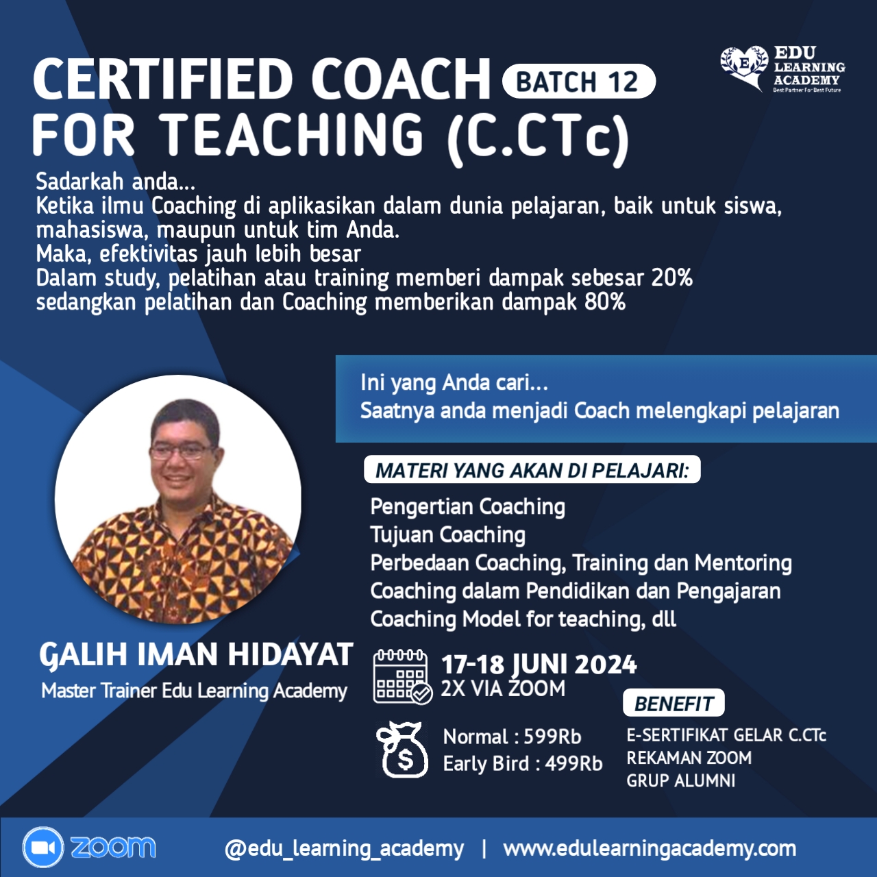 Certified Coach For Teaching ( C.CTc ) batch 12