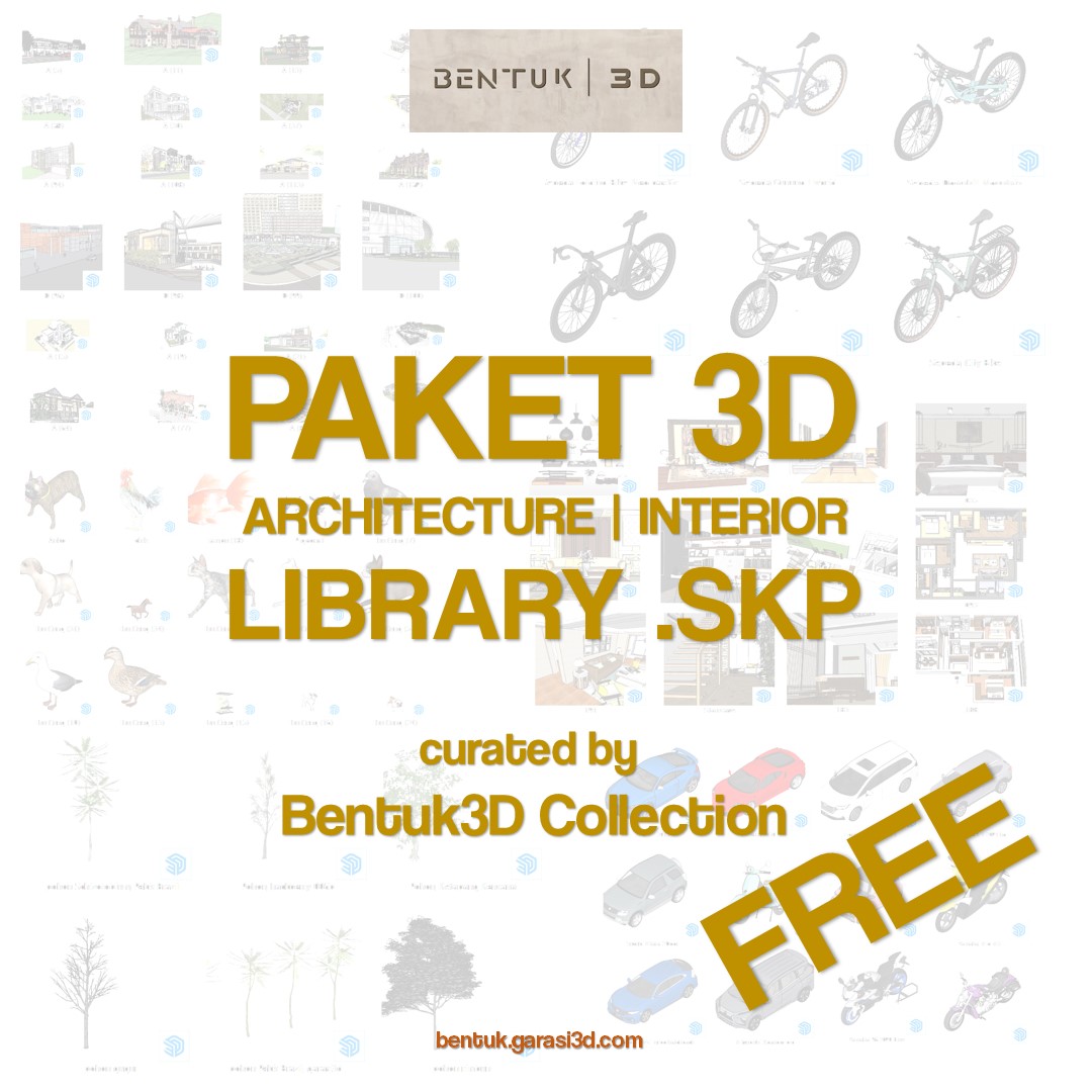 FREE Download 3D Library Bentuk3D