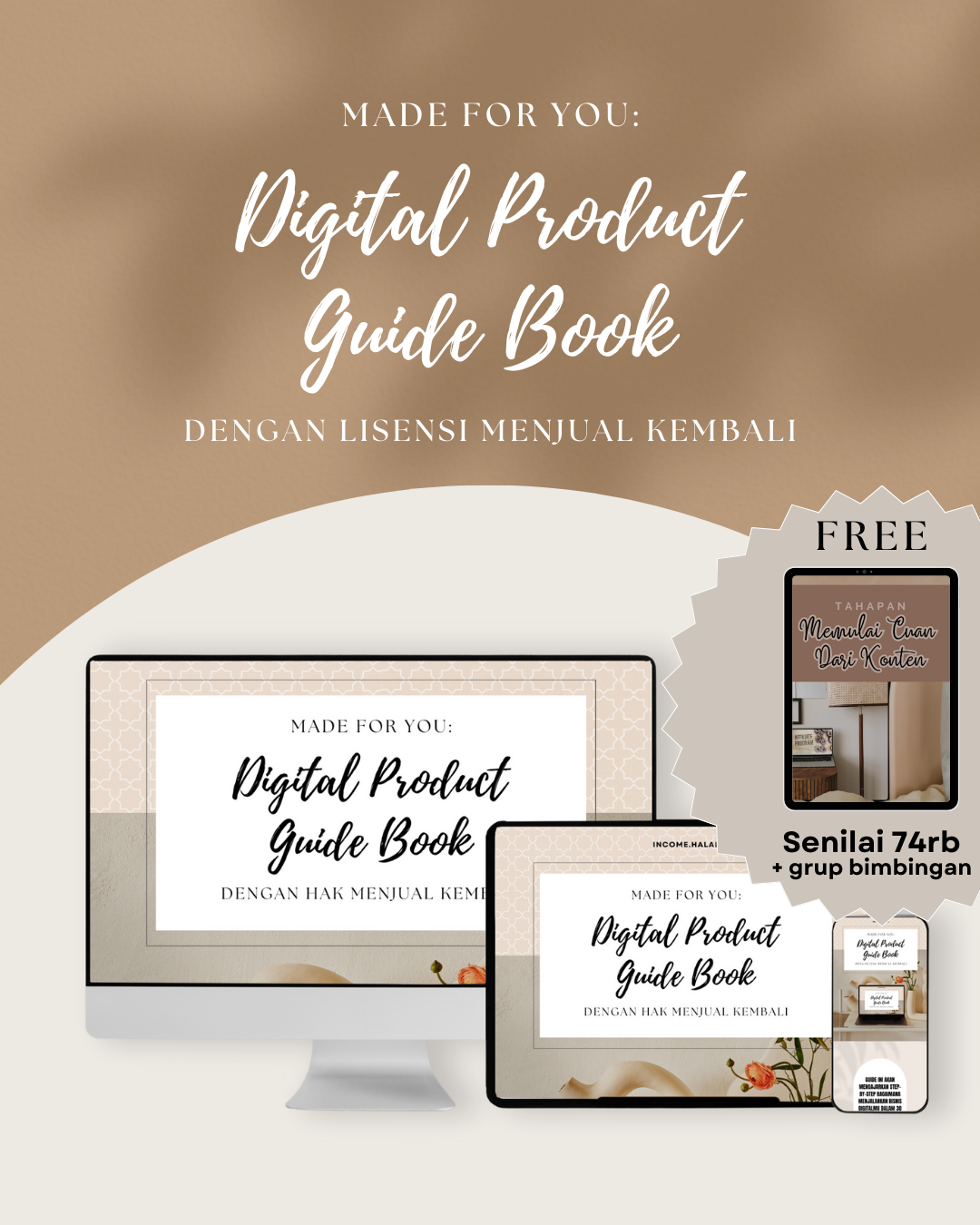 DIGITAL PRODUCT GUIDE BOOK: Dengan Lisensi Menjual Kembali