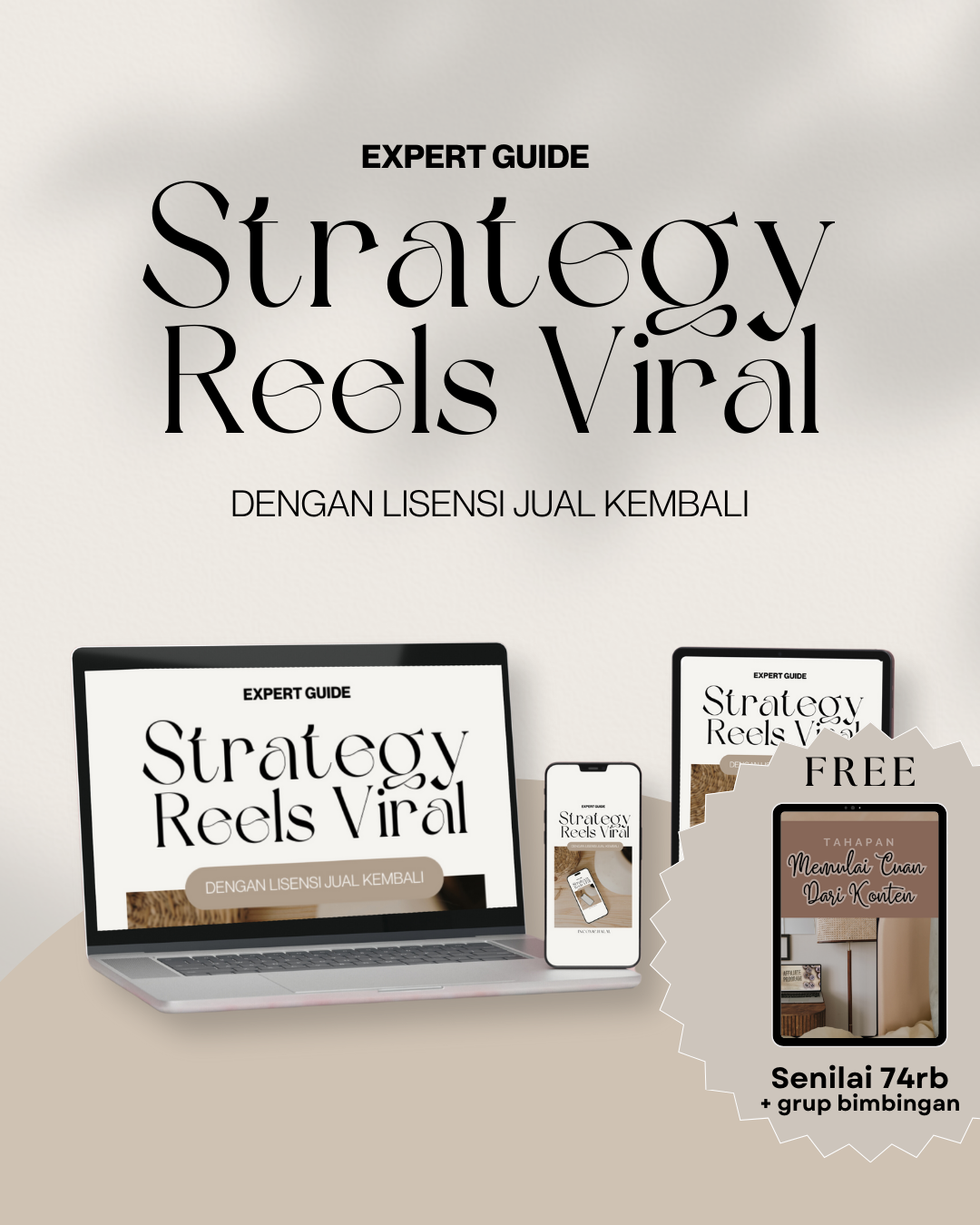 STRATEGY REELS VIRAL - Dengan Lisensi Jual Kembali