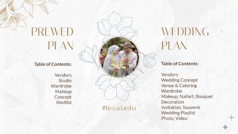 Prewed & Wedding Moodboard + Vendors List