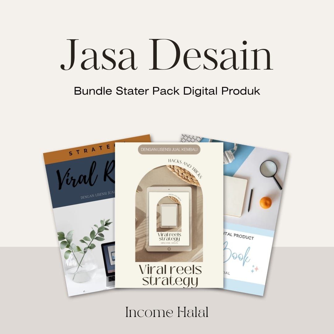 Jasa Design 3 Ebook - Siap Jadi Terima Beres