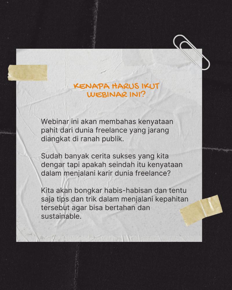 Ngabubinar Pahitnya Dunia Freelance